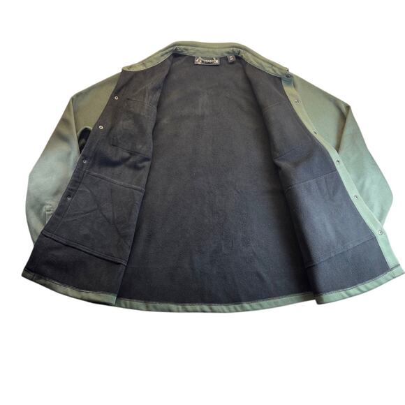 Dri Duck Jacket Men's Size 2XL Green Front Pockets Button Up Snap Heavy Jacket‎ - Picture 7 of 16